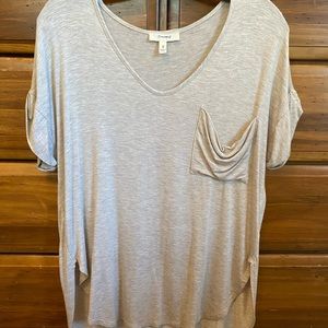 Tan top with frocket